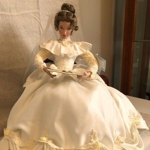 “A Memory to Cherish” is this porcelain bride from the Ashton Drake Galleries.